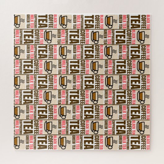 KOFFIE TEA PATTERN, puzzel (Horizontaal)