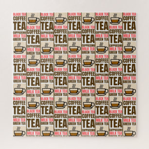 KOFFIE TEA PATTERN, puzzel