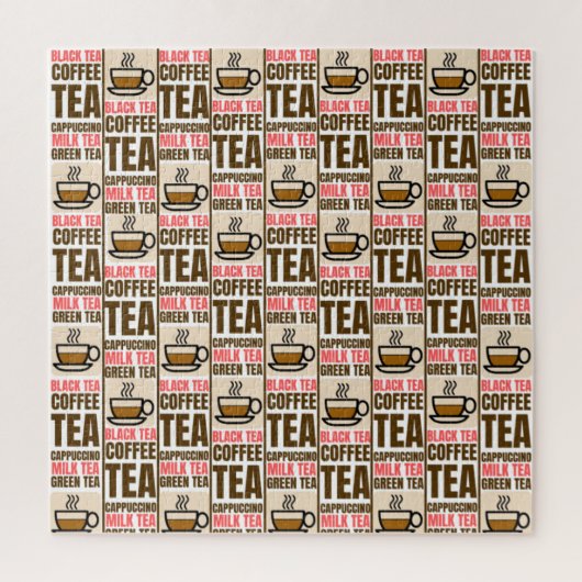 KOFFIE TEA PATTERN, puzzel (Verticaal)