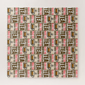 KOFFIE TEA PATTERN, puzzel Legpuzzel (Horizontaal)