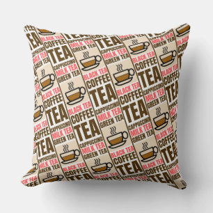 KOFFIE TEA PATTERN, Sierkussen