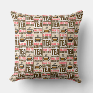 KOFFIE TEA PATTERN, Sierkussen