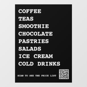 Koffie Thee Salades Raamstickers Eten Raamsticker