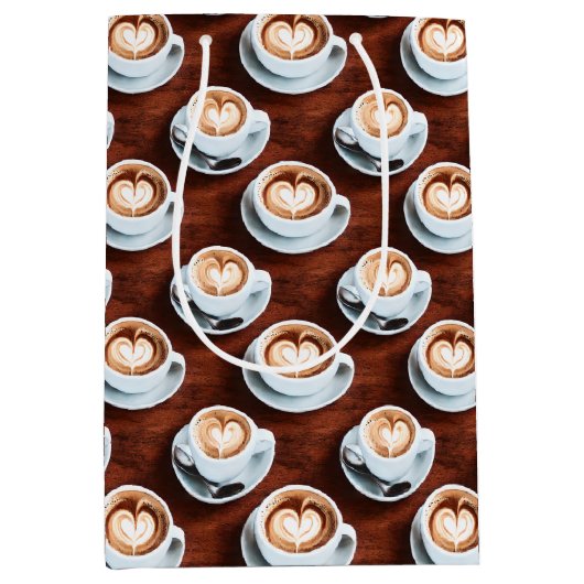 Koffie thema Prints Medium Cadeauzakje (Voorkant)