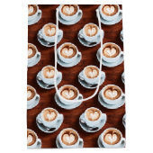 Koffie thema Prints Medium Cadeauzakje (Achterkant)