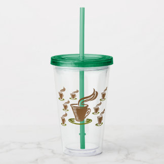 Koffie Thema Tumbler Acryl Drinkbeker