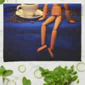 Koffie - Tijd Theedoek (Gevouwen)