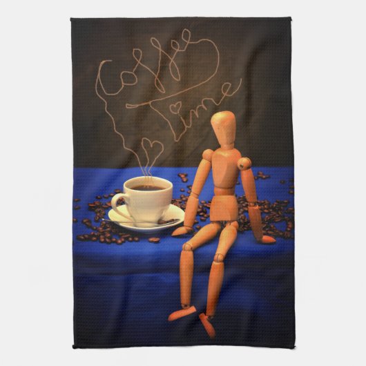 Koffie - Tijd Theedoek (Verticaal)