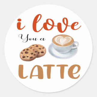 koffie-tijdquote ronde sticker