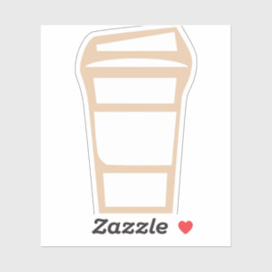 Koffie-to-go-bekerpictogram Sticker