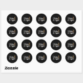 Koffie Tortoiseshell Kat Tortie Ronde Sticker (Vel)