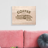 Koffie Turks Proverb Canvas Afdruk (Insitu (Woonkamer))