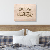 Koffie Turks Proverb Canvas Afdruk (Insitu (Slaapkamer))
