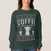 Koffie Ugly KerstSweater Trui (Voorkant)