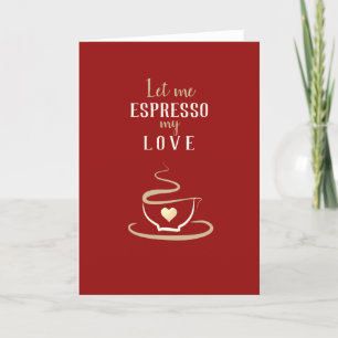 koffie-Valentijnsdag Feestdagen Kaart