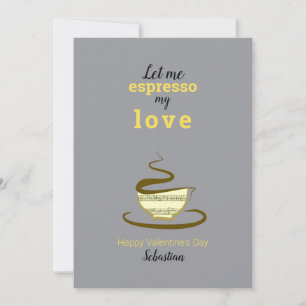koffie-Valentijnsdag Feestdagenkaart