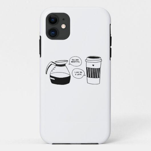 Koffie Valentijnse liefde Case-Mate iPhone Case (Achterkant)