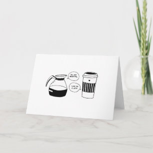 Koffie Valentijnse liefde Feestdagen Kaart