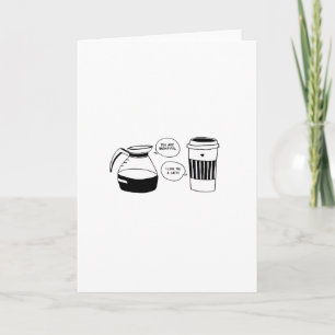 Koffie Valentijnse liefde Feestdagen Kaart