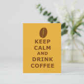 KOFFIE VAN DE HOOGTE EN VAN DE DRINK BRIEFKAART (Staand voorkant)