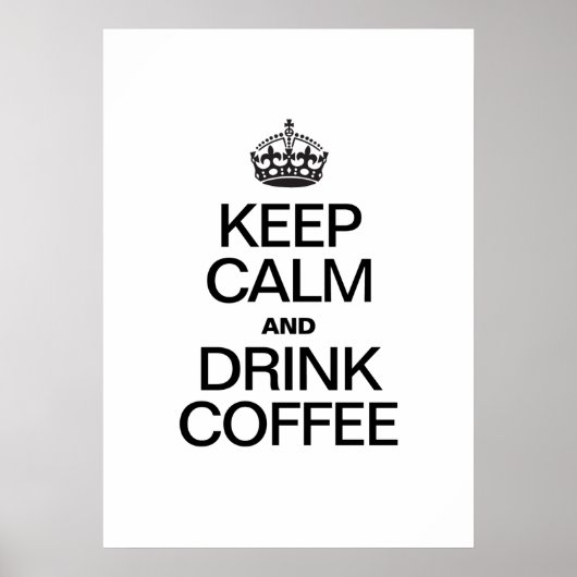 KOFFIE VAN DE HOOGTE EN VAN DE DRINK POSTER (Voorkant)