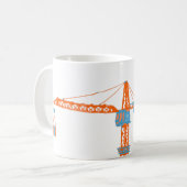 Koffie van een Mok met hoge kraan (Voorkant links)