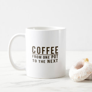 Koffie - Van één punt naar de volgende grappige  Koffiemok