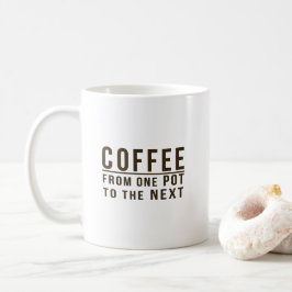 Koffie - Van één punt naar de volgende grappige zi Koffiemok