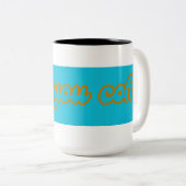 koffie van liefde tweekleurige koffiemok (Voorkant rechts)