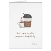 Koffie van mijn Valentijnsdag Kaart (Voorkant)
