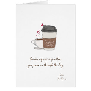 Koffie van mijn Valentijnsdag Kaart