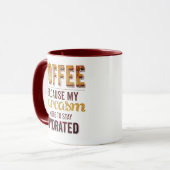Koffie verbetert mijn Sarcasm Snarky-Mok Mok (Voorkant links)