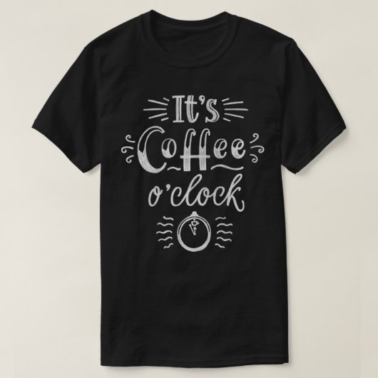 Koffie-vergrendeling T-shirt (Design voorkant)