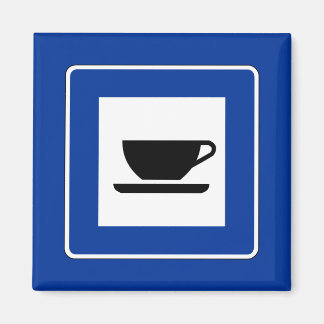 Koffie Verkeersbord Magneet