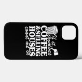 Koffie Verkopende woningen Realtor Real Estate Age Case-Mate iPhone Case (Achterkant (horizontaal))