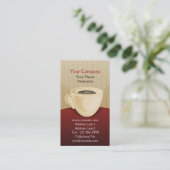 Koffie Verticale Visitekaartjes kopen (Staand voorkant)