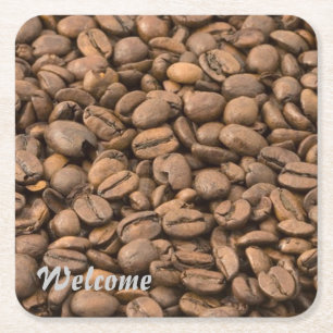 koffie vierkante kartonnen onderzetter