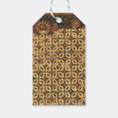 Koffie voor batik-patroonontwerp cadeaulabel (Voorkant)