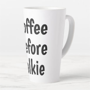 koffie voor de babbel latte mok