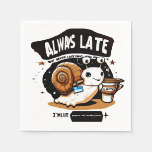 Koffie voor de late mens servet