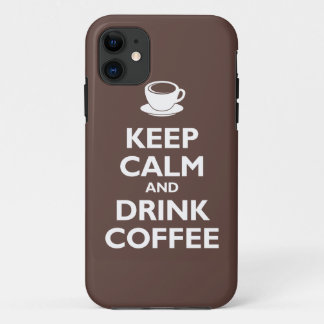 Koffie voor kalk en Drink houden (mocha) iPhone 11 Hoesje