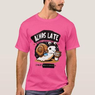 Koffie voor Late Person Coffee Mok T-shirt