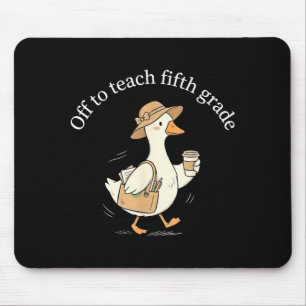 Koffie voor lerares om vijfde klas te onderwijzen, muismat