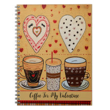 Koffie voor mijn Valentijn Schattigee Cartoon hart