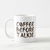 Koffie voor Talkie Coffee-Mok Koffiemok (Links)