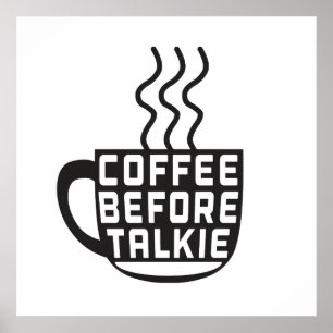 Koffie voor Talkie Poster