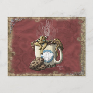 Koffie voor theebeker briefkaart