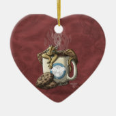 Koffie voor theebeker keramisch ornament (Voorkant)