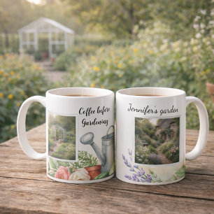 Koffie voor tuinieren foto persoonlijke tuin koffiemok