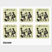 Koffie & Vrienden Cadeau en Envelop Stickers (Vel)